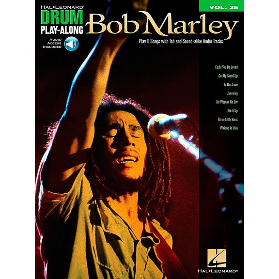 Hal Leonard Drum Play-Along: Bob Marley Drum Play-Along Volume 25 Book/Online Audio (Other)
