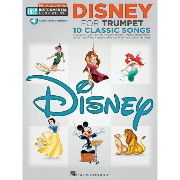 Hal Leonard Easy Instrumental Play-Along: Disney - 10 Classical Songs: Easy Instrumental Play-Along (Book/Online Audio) (Paperback)