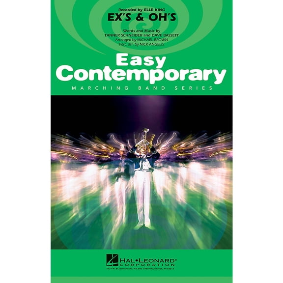 Ex's & Oh's Marching Band Level 2-3 by Elle King Arranged by Michael Brown