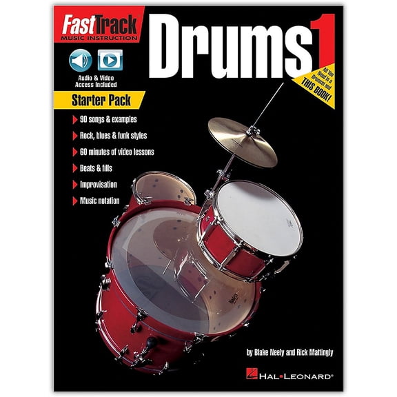 FastTrack Drum Method - Starter Pack Book/Online Audio and Video