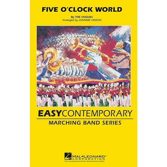 Hal Leonard Five O'clock World Marching Band Level 2-3 by The Vogues Arranged by Johnnie Vinson