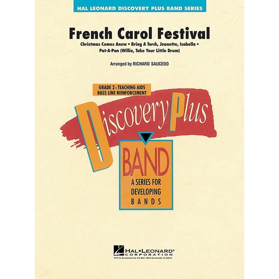 Hal Leonard French Carol Festival - Discovery Plus Concert Band Series Level 2 arranged by Richard Saucedo