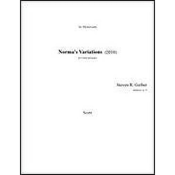 Lauren Keiser Music Publishing Norma's Variations for Violin and Piano LKM Music Series Softcover by Steven Gerber