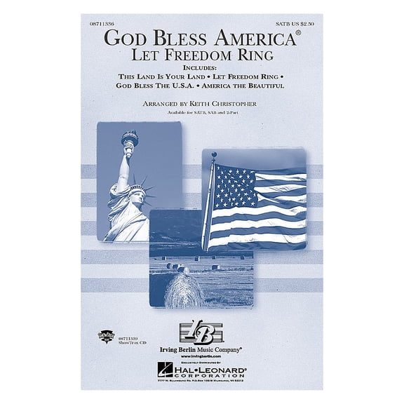 Hal Leonard God Bless America - Let Freedom Ring (Medley) ShowTrax CD Arranged by Keith Christopher