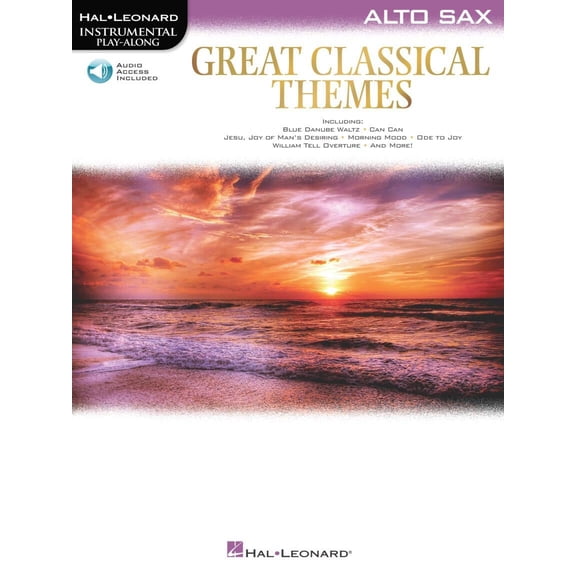 Hal Leonard Great Classical Themes for Alto Sax Intrumental Play-Along Book/Audio Online