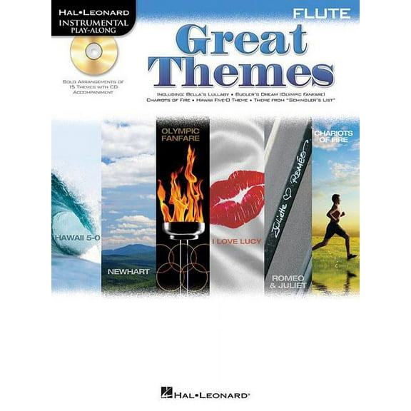 Hal Leonard Great Themes - Instrumental Play-Along Book/CD Flute