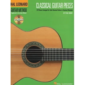 Hal Leonard Guitar Method (Songbooks) Classical Guitar Pieces 24 Pieces Arranged for Solo Guitar in Standard Notation Book/Online Audio, (Paperback)