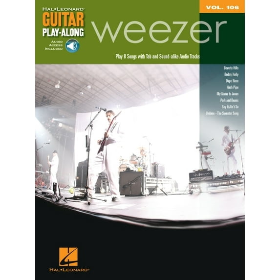 Hal Leonard Guitar Play-Along Weezer - Guitar Play-Along Volume 106 Book/Online Audio, Book 106, (Paperback)