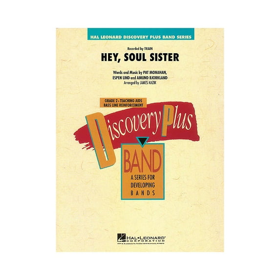 Hal Leonard Hey, Soul Sister - Discovery Plus Band Level 2 arranged by James Kazik