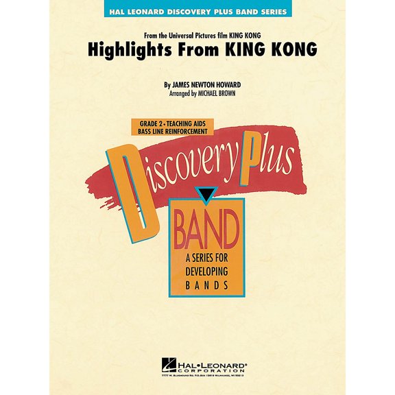 Hal Leonard Highlights from King Kong - Discovery Plus Concert Band Series Level 2 arranged by Michael Brown