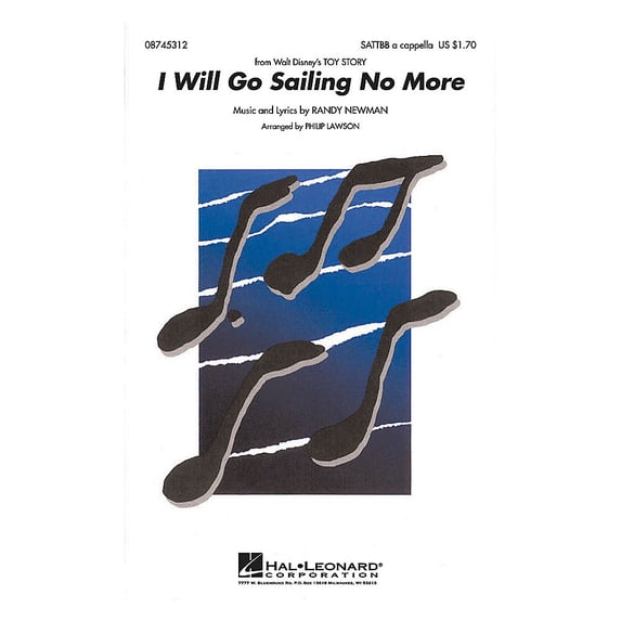 Hal Leonard I Will Go Sailing No More SATTBB A Cappella arranged by Philip Lawson