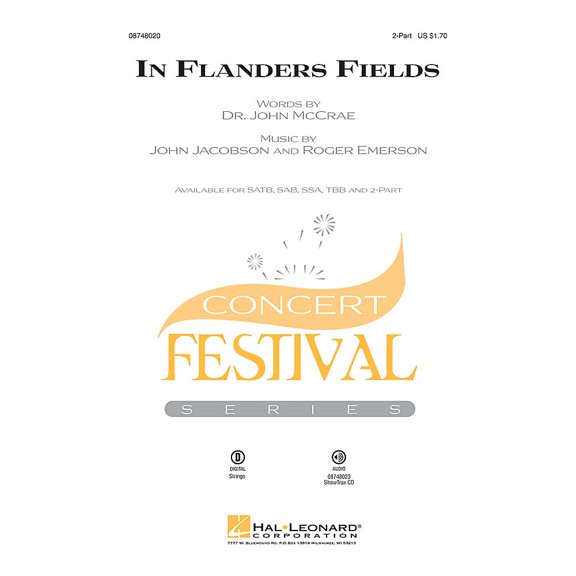 Hal Leonard In Flanders Fields ShowTrax CD Arranged by Roger Emerson
