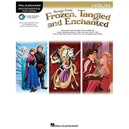 Pre-Owned Hal Leonard Instrumental Play-Along: Songs from Frozen, Tangled and Enchanted: Violin (Paperback)