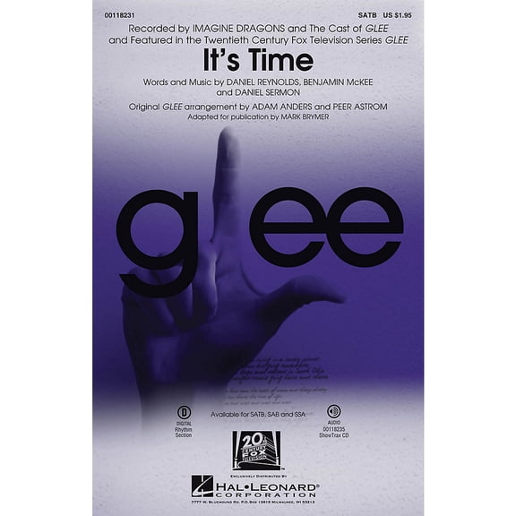 Hal Leonard It's Time ShowTrax CD by Glee Cast Arranged by Adam Anders