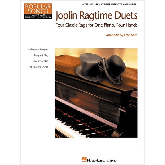 Joplin Ragtime Duets - Popular Songs Level 5 Intermediate/Late Intermediate Hal Leonard Student Piano Library by Fred Kern