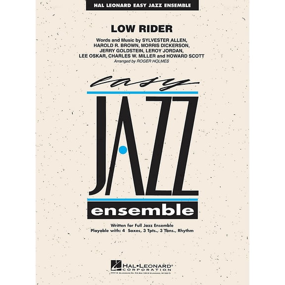 Hal Leonard Low Rider Jazz Band Level 2 Arranged by Roger Holmes