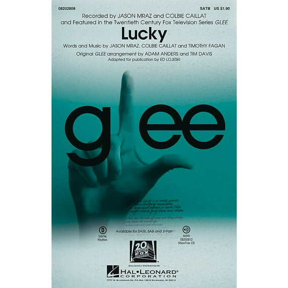 Hal Leonard Lucky (featured in Glee) ShowTrax CD by Jason Mraz