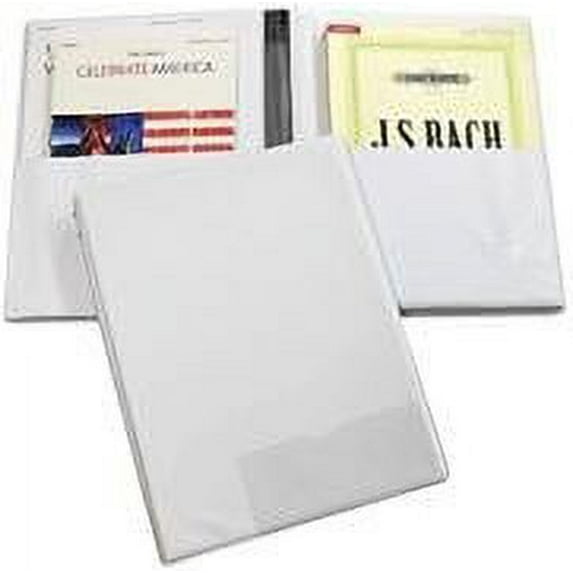 Hal Leonard Marlo Choral Folder White 9.25? X 12? with Elastic Ties and Pockets