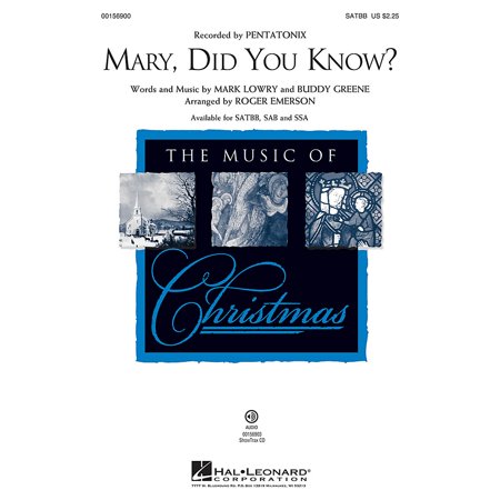 Mary, Did You Know? ShowTrax CD Arranged by Roger Emerson