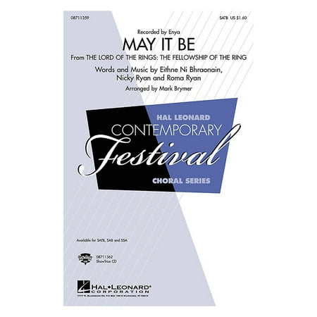 Hal Leonard May It Be (ShowTrax CD) ShowTrax CD by Enya Arranged by Mark Brymer