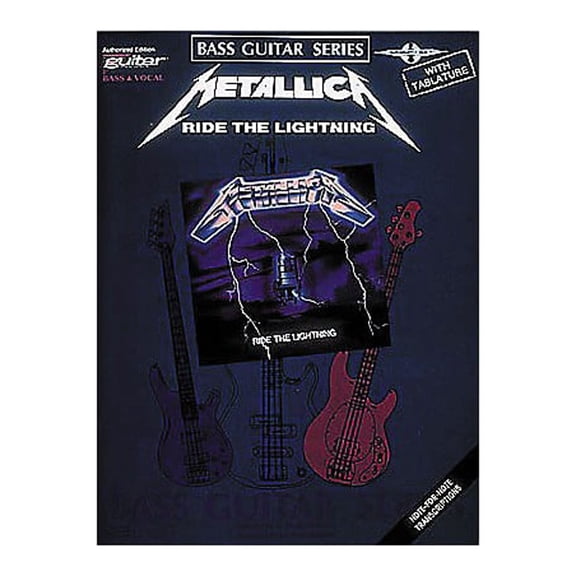 Metallica - Ride the Lightning Bass Tab Book