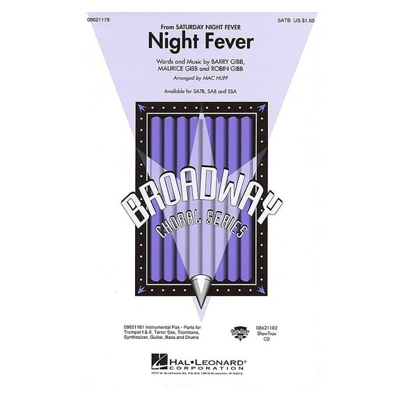 Hal Leonard Night Fever (from Saturday Night Fever) ShowTrax CD by Bee Gees Arranged by Mac Huff