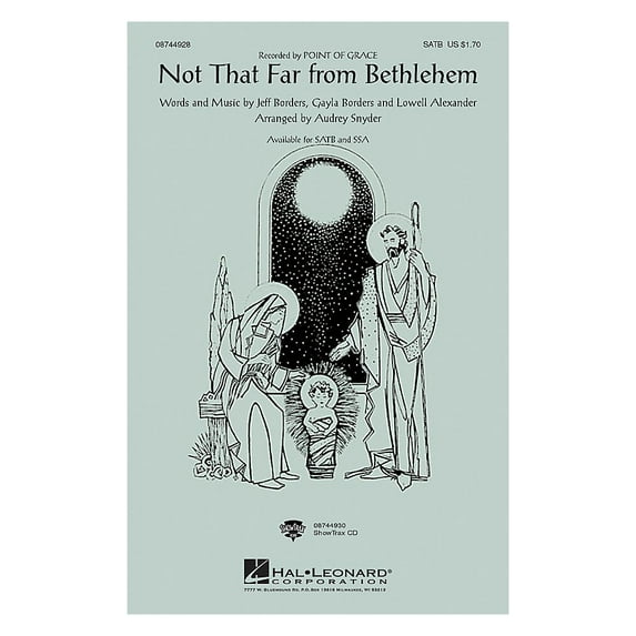 Hal Leonard Not That Far From Bethlehem ShowTrax CD by Point Of Grace Arranged by Audrey Snyder