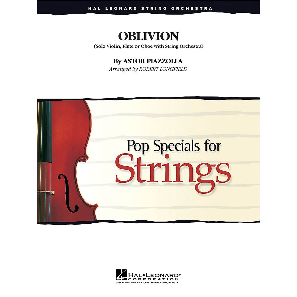 Hal Leonard Oblivion Pop Specials for Strings Series Arranged by Robert Longfield