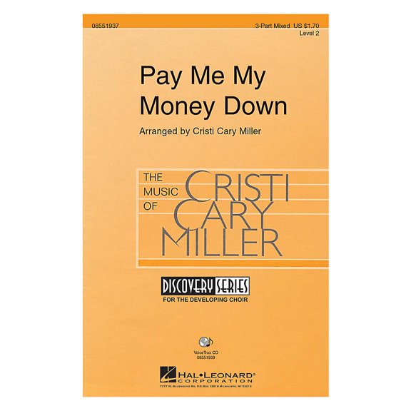 Hal Leonard Pay Me My Money Down VoiceTrax CD Arranged by Cristi Cary Miller