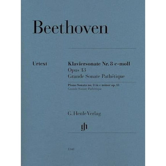 G. Henle Verlag Piano Sonata No. 8 in C Minor, Op. 13 (Grande Sonata Pathetique) by Beethoven