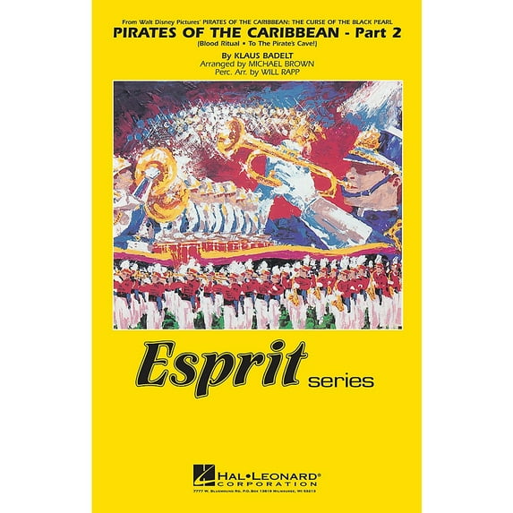 Hal Leonard Pirates of the Caribbean - Part 2 Marching Band Level 3 Arranged by Michael Brown