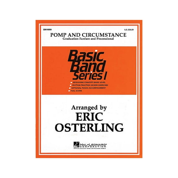 Hal Leonard Pomp and Circumstance Concert Band Level 1 Arranged by Eric Osterling