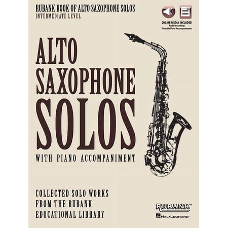 Hal Leonard Rubank Book of Alto Saxophone Solos – Intermediate Level -Book with Online Audio