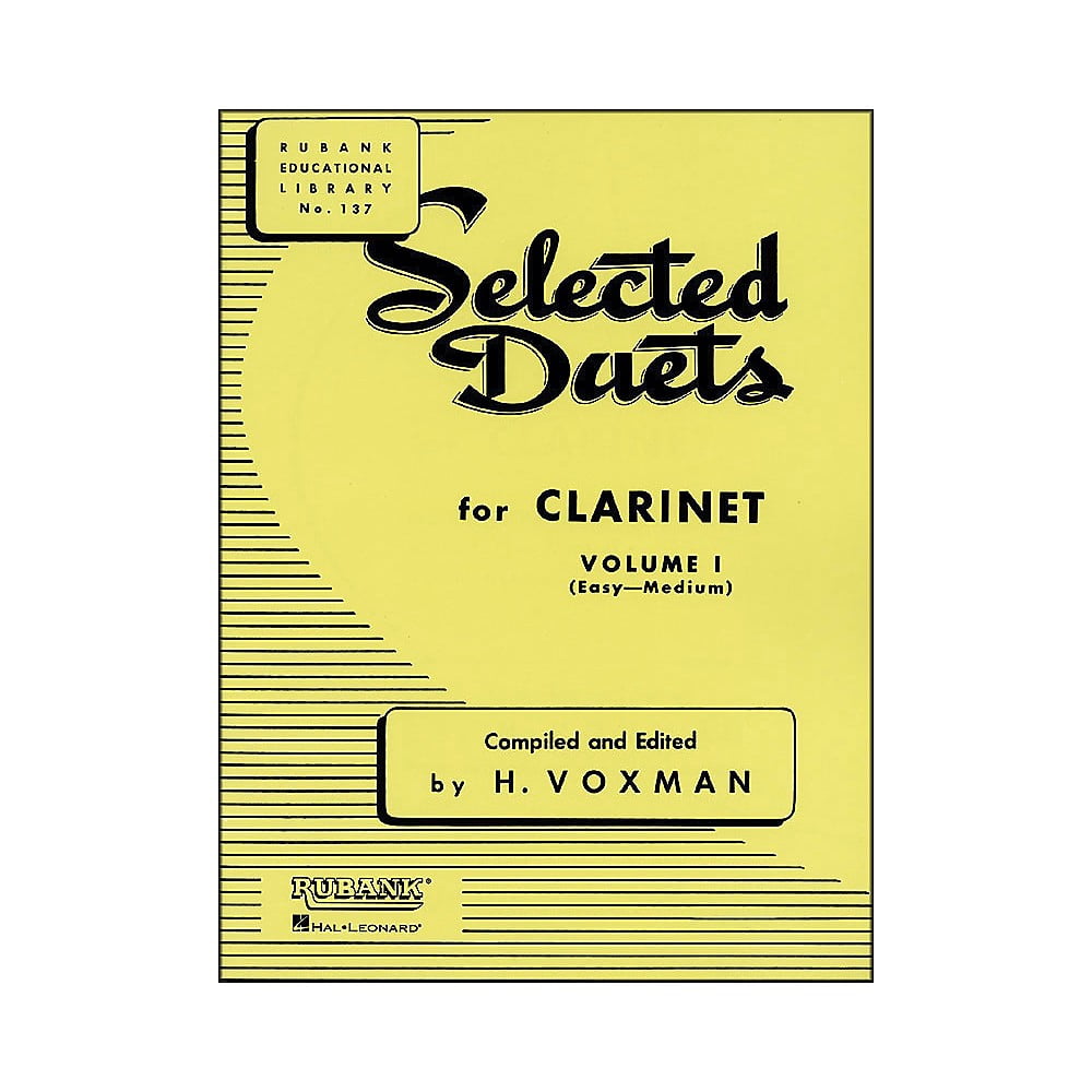 Hal Leonard Rubank Selected Duets for Clarinet Vol 1 Easy/Medium ...