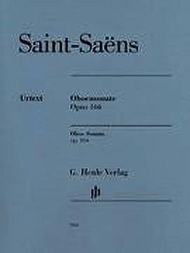 G. Henle Verlag Oboe Sonata, Op 166 Henle Music Folios Book by Camille Saint-Saëns Edited by Peter Jost