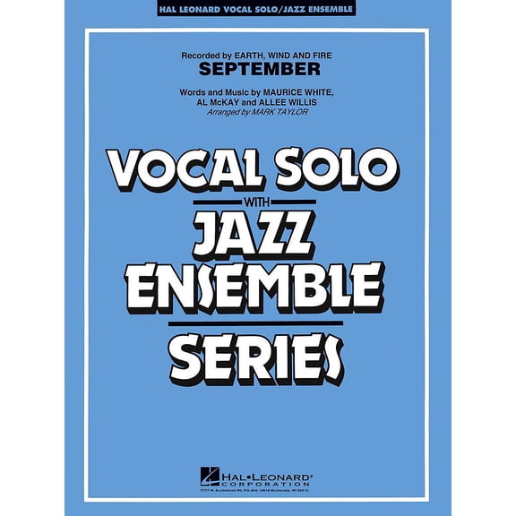 Hal Leonard September Vocal Solo Jazz Band Level 3 - 4