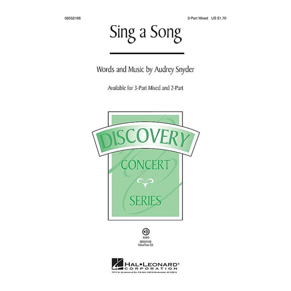 Hal Leonard Sing a Song (Discovery Level 2) VoiceTrax CD Composed by Audrey Snyder