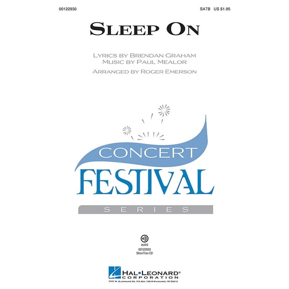 Hal Leonard Sleep On ShowTrax CD by Hayley Westenra Arranged by Roger Emerson