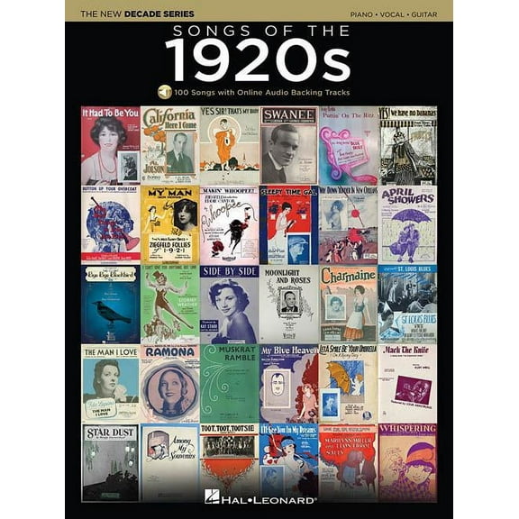 Hal Leonard Songs Of The 1920's - The New Decade Series with Optional Online Play-Along Backing Tracks