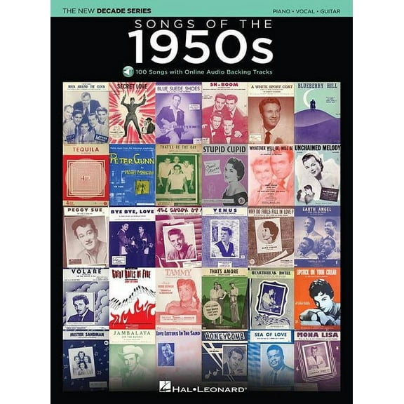 Hal Leonard Songs Of The 1950's - The New Decade Series with Optional Online Play-Along Backing Tracks