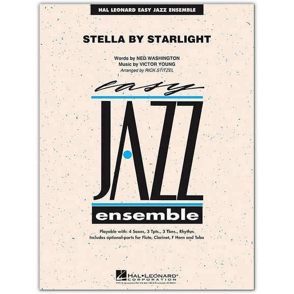 Hal Leonard Stella By Starlight - Easy Jazz Ensemble Series Level 2 Book/Online Audio