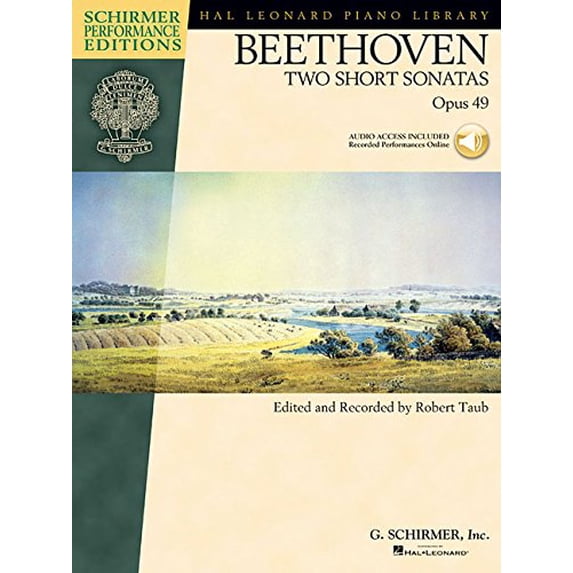 Pre-Owned Hal Leonard Student Piano Library Bthvn 2 Short Sonatas Op49 Pf (Book/Online Audio) (Hal Leonard Piano Library) (Includes Online Access Code) Paperback