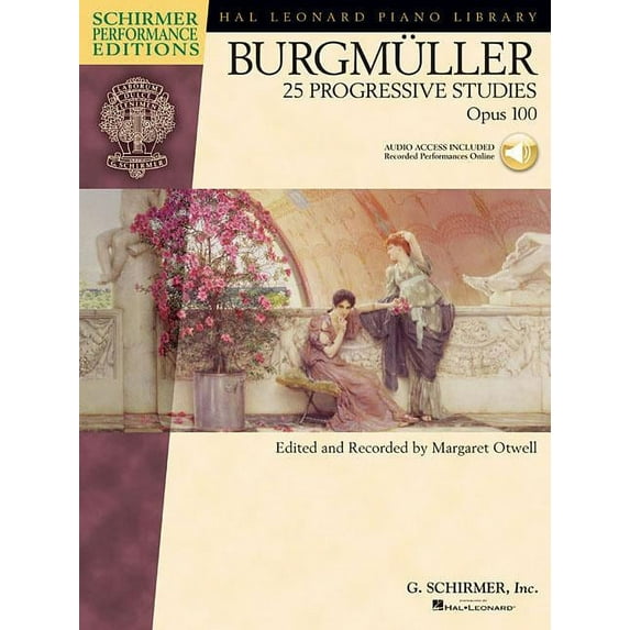Hal Leonard Student Piano Library (Songb Burgmuller - 25 Progressive Studies, Opus 100 Book/Online Audio, (Paperback)