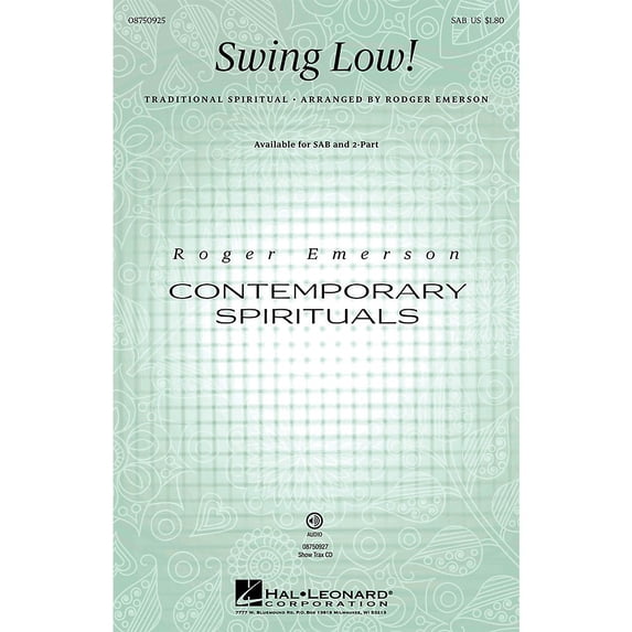 Hal Leonard Swing Low! ShowTrax CD Arranged by Roger Emerson