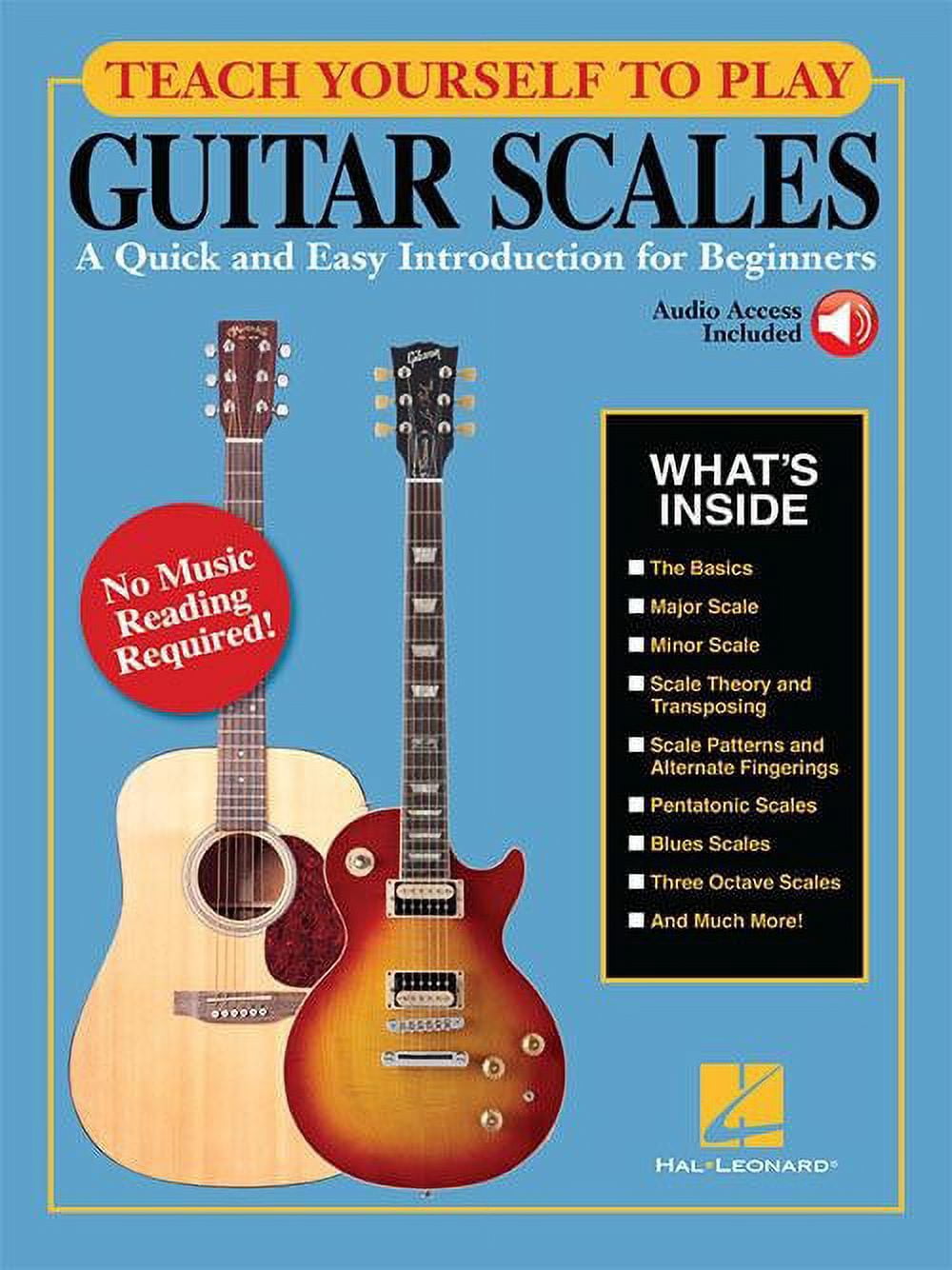 Hal Scale Hal Leonard Teach Yourself to Play Guitar Scales Book/Video Online ...