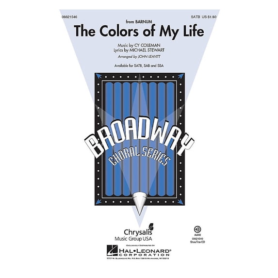 Hal Leonard The Colors of My Life (from Barnum) ShowTrax CD Arranged by John Leavitt