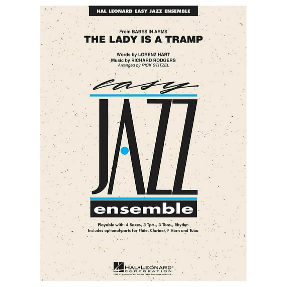 Hal Leonard The Lady Is A Tramp - Easy Jazz Ensemble Series Level 2