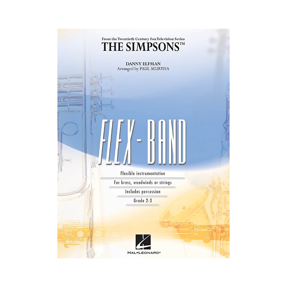 Simpsons Hal Hal Leonard The Simpsons Concert Band Level 2-3 Arranged by Paul Murtha ...