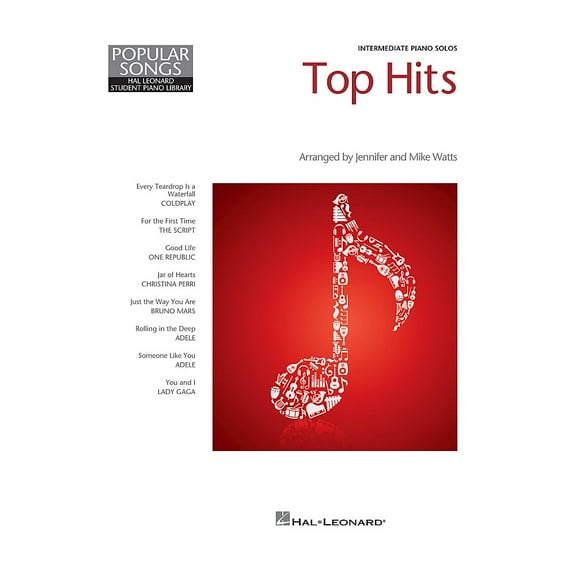 Hal Leonard Top Hits - Hal Leonard Student Piano Library Popular Songs Series Intermediate Level
