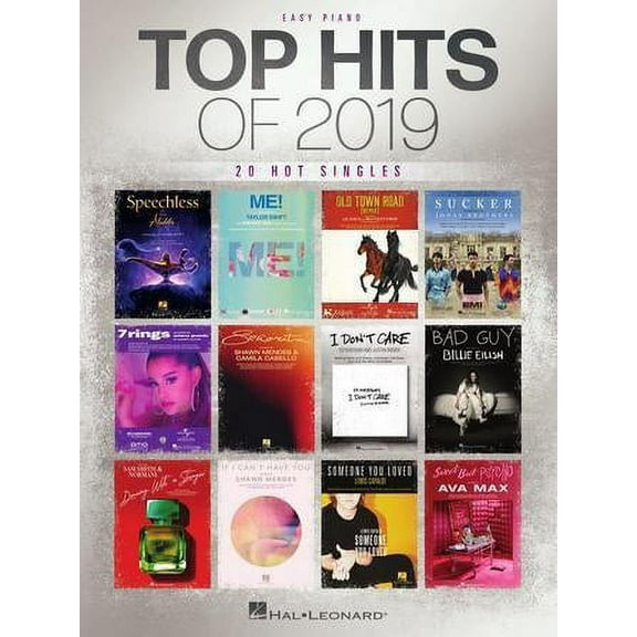 Hal Leonard Top Hits of 2019 for Easy Piano